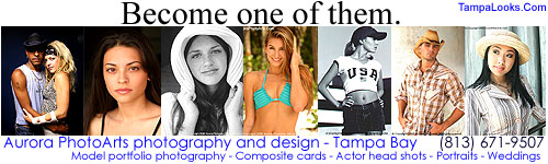 Become one of our models, actors, and talent. Photography and design services in Tampa Bay.