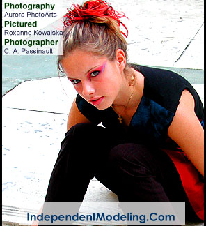 Clearwater model and actress Roxanne Kowalska photographed by photographer C. A. Passinault. Photography by Tampa Bay photography and design services company Aurora PhotoArts.