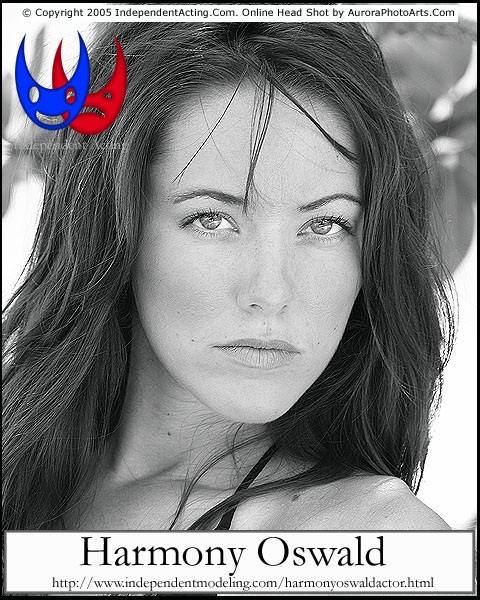 Tampa Bay actress Harmony Oswald. Actor Head  Shot photography and design by Aurora PhotoArts, a Tampa Bay talent head shot photography company. Photograph by Tampa Bay photographer C. A. Passinault.